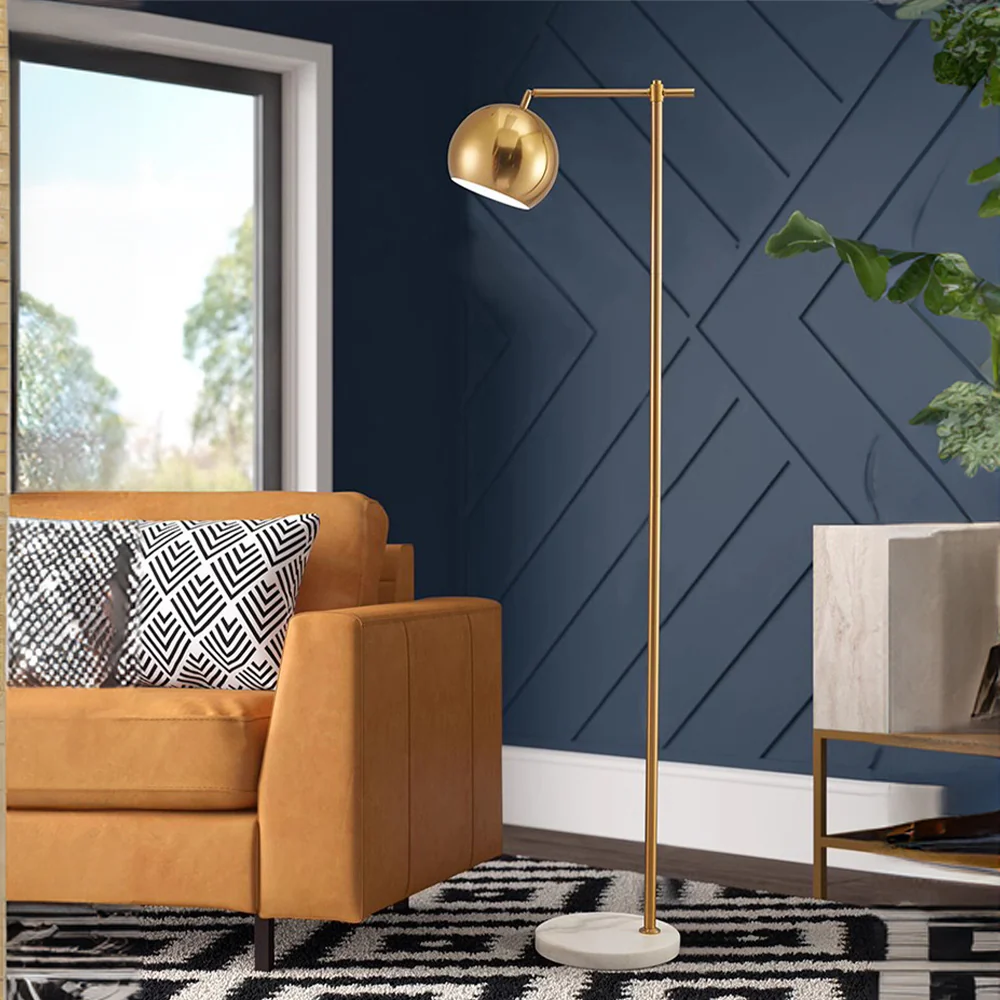 Modern Dome Metal Gold Floor Lamp - Image 2