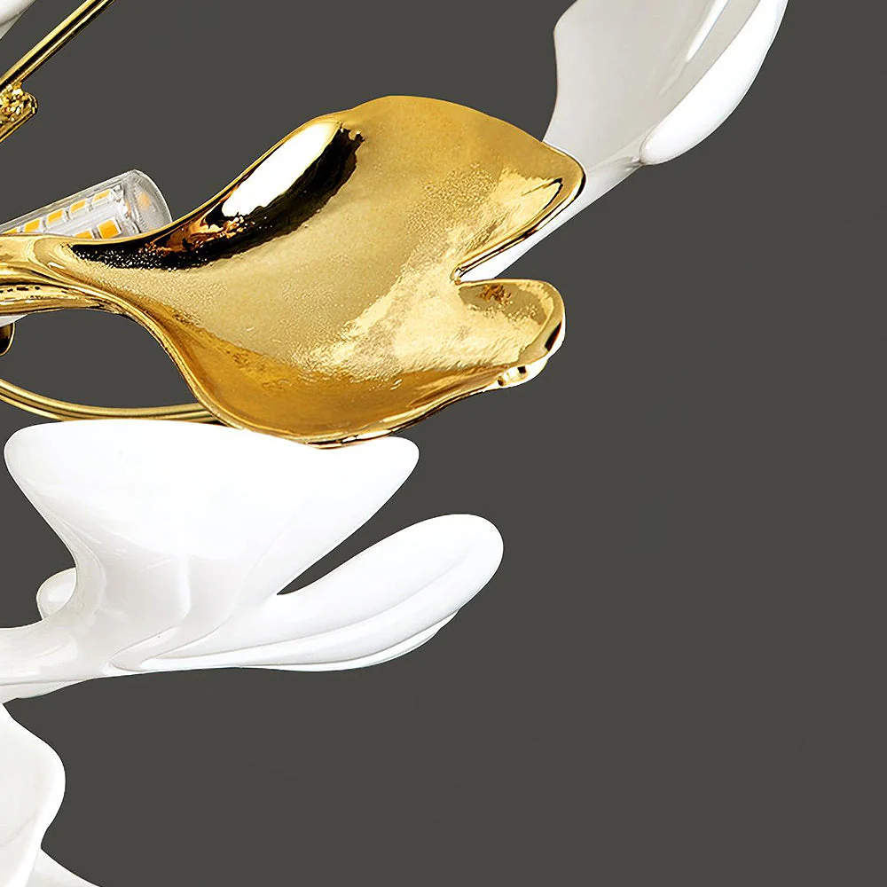 Modern Flower Petal White Ceiling Lamp - Image 12