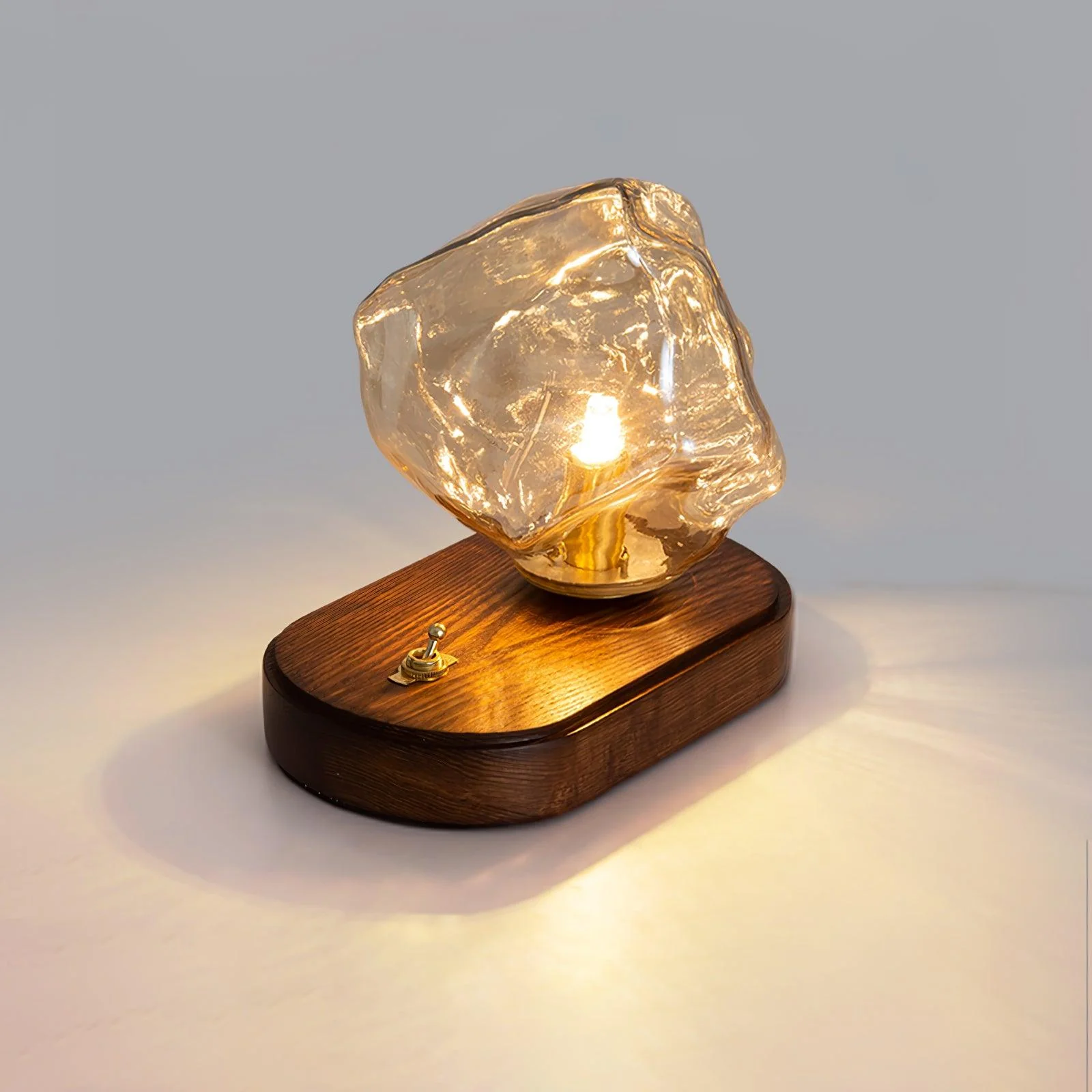 Modern Ice Stone Glass Bedroom Table Lamp - Image 16