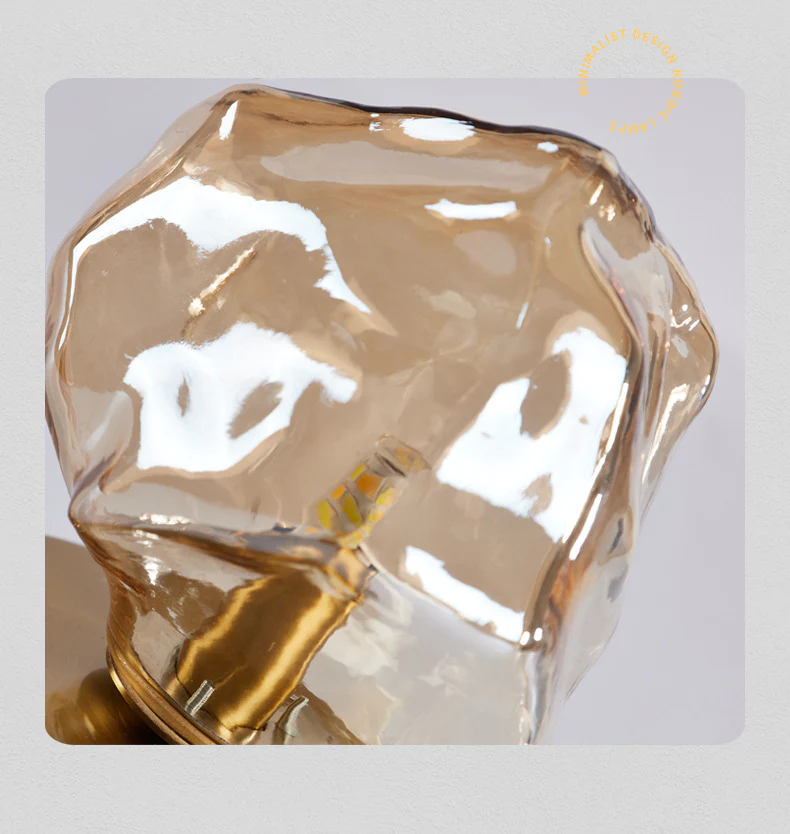 Modern Ice Stone Glass Bedroom Table Lamp - Image 17