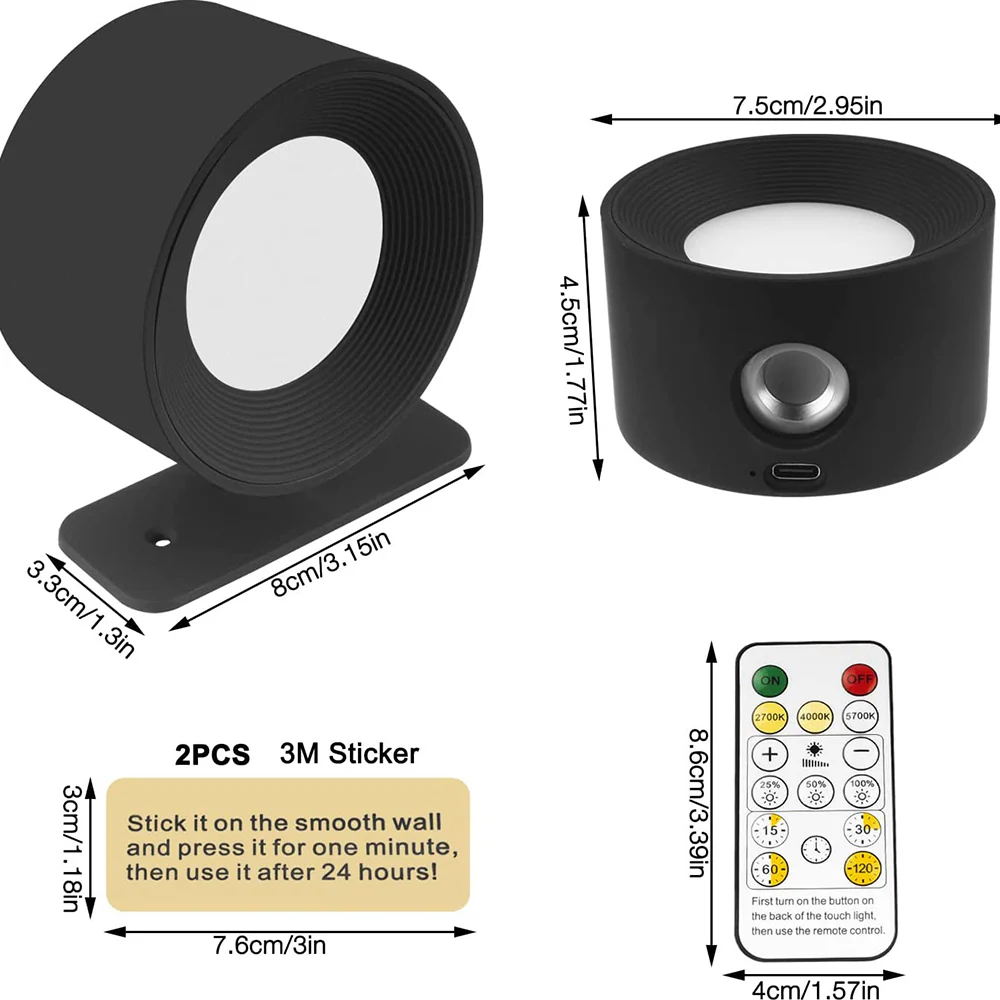 Modern LED Rotation Mini Wall Light - Image 6