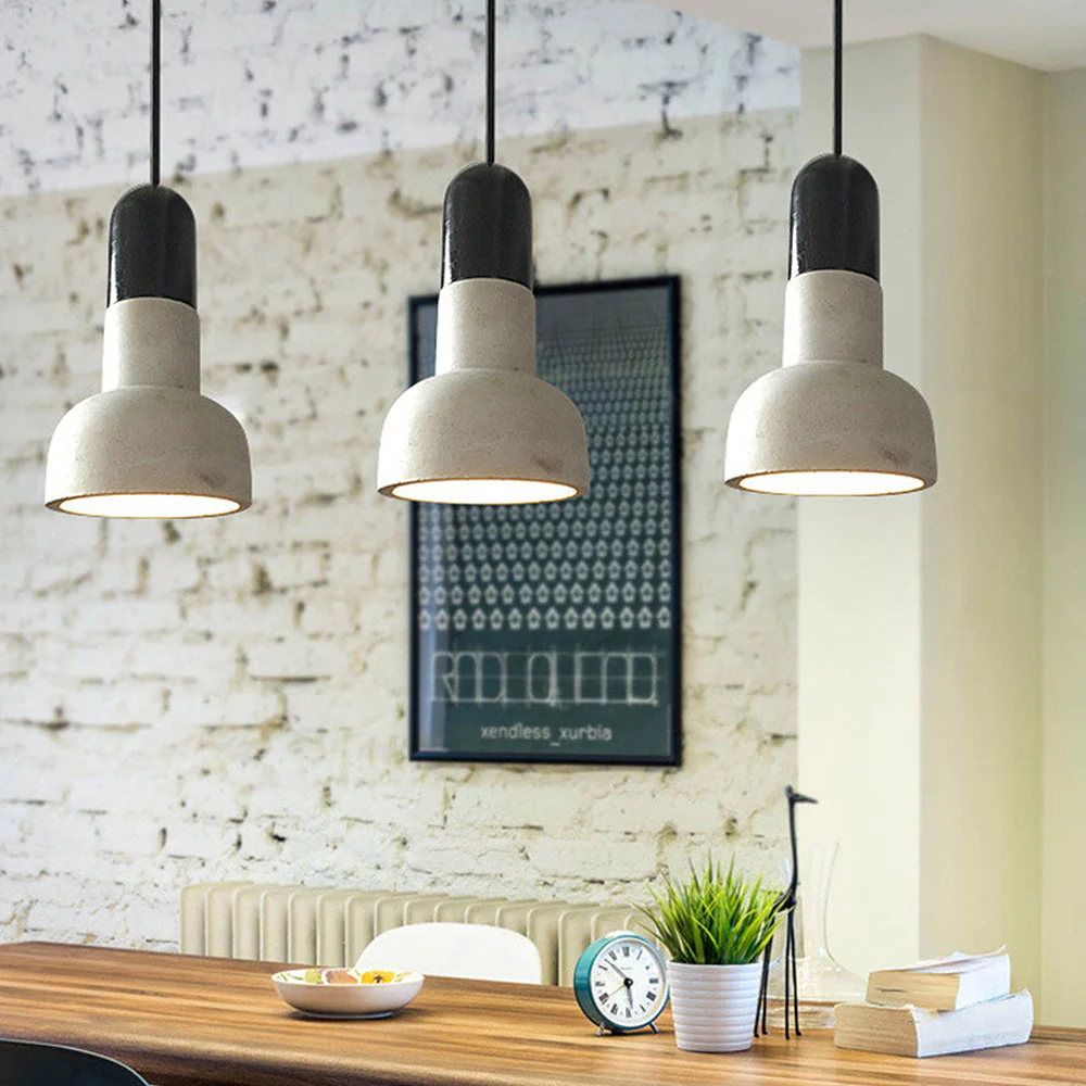Modern Loft Concrete Stained Pendant Light - Image 13