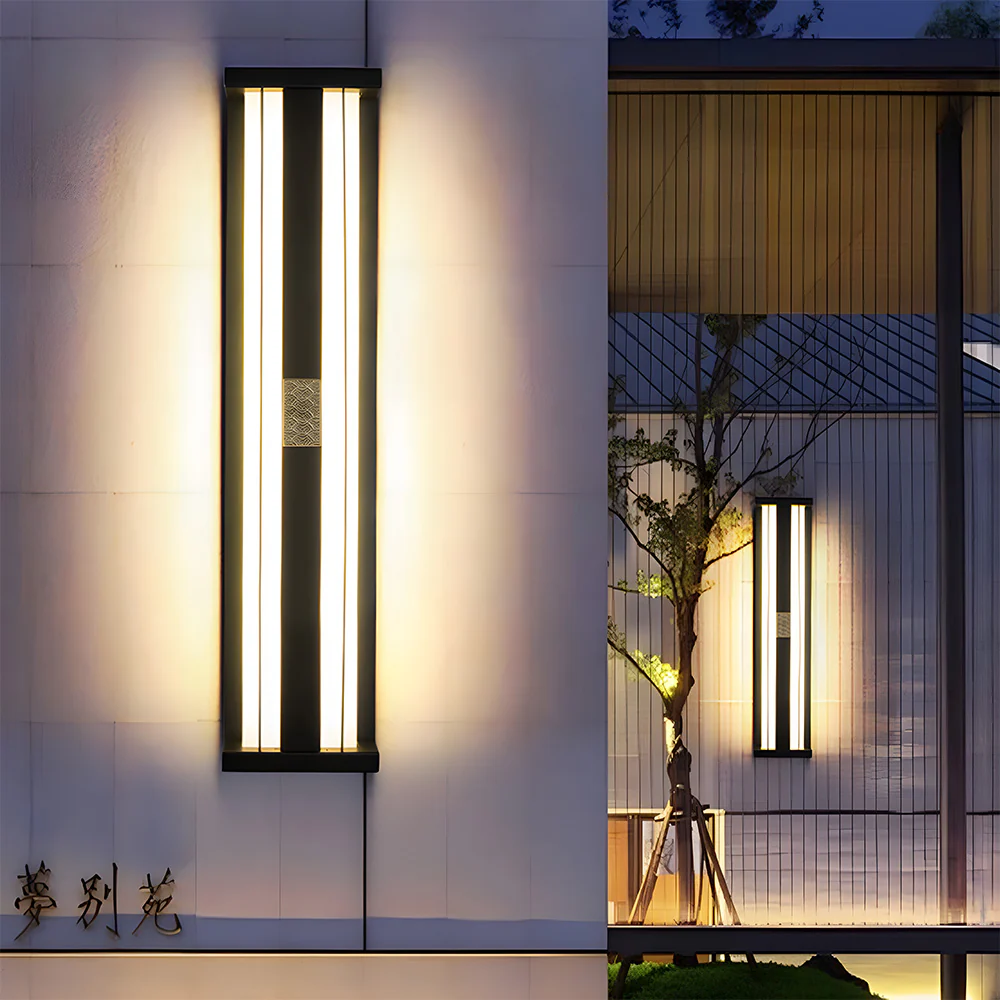 Modern Multifunctional Outdoor Black Waterproof LED Wall Light - Image 5