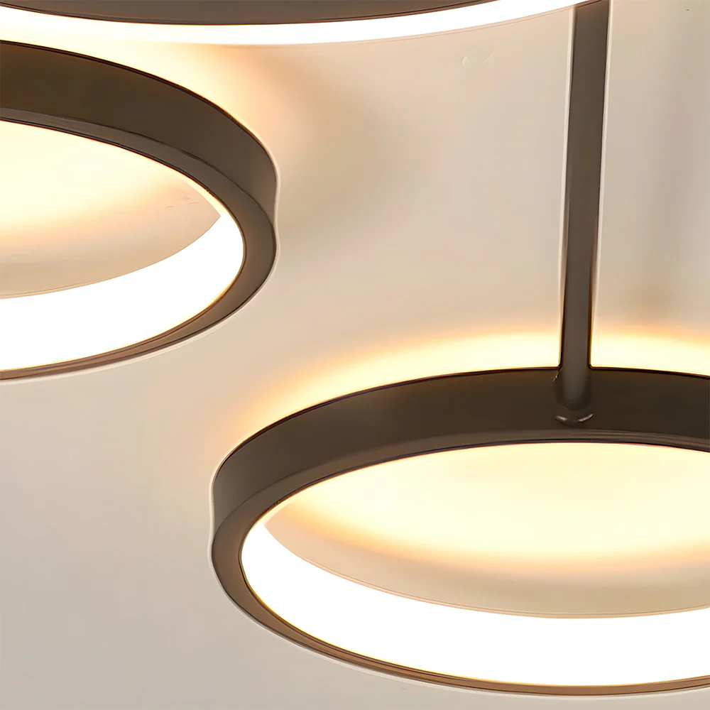 Modern Ring Metal Multi-Head LED Ceiling Light - Image 17