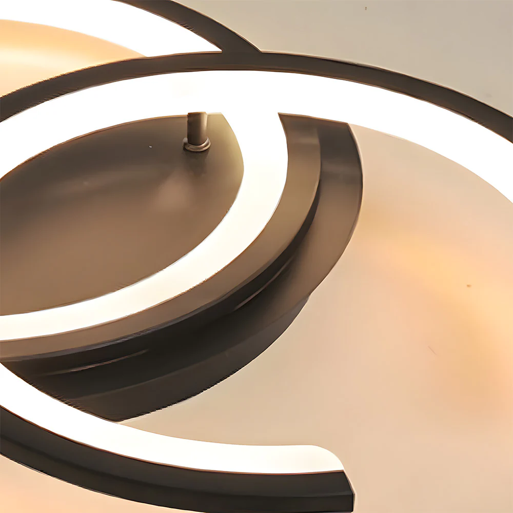 Modern Ring Metal Multi-Head LED Ceiling Light - Image 18