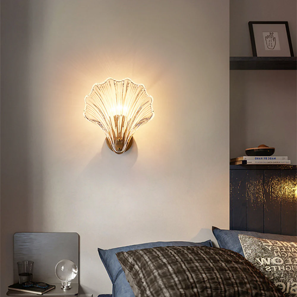 Modern Sea Shell Glass Wall Lamp - Image 20