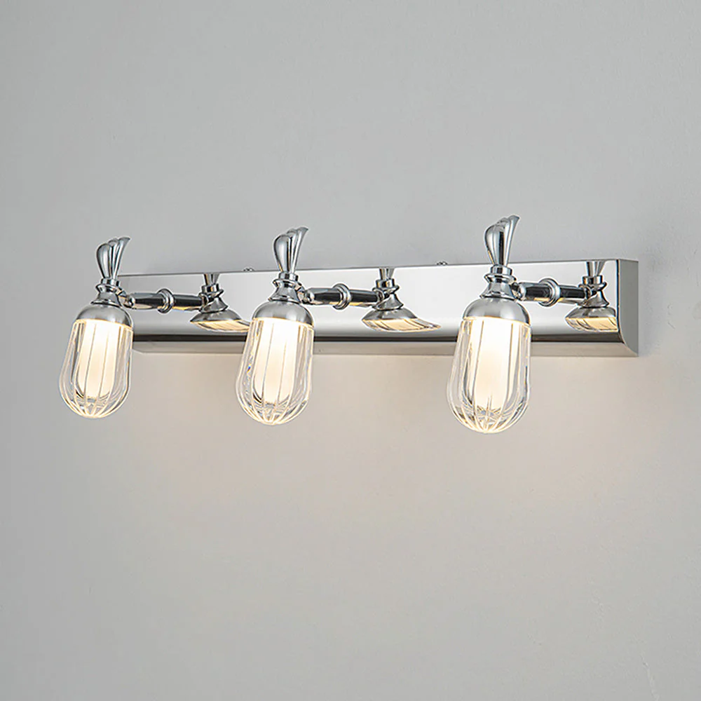 Modern Silver Brushed Vanity Light - Image 2