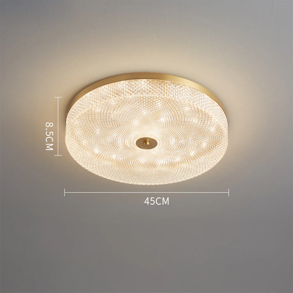 Modern Simple Crystal Copper Ceiling Light - Image 12