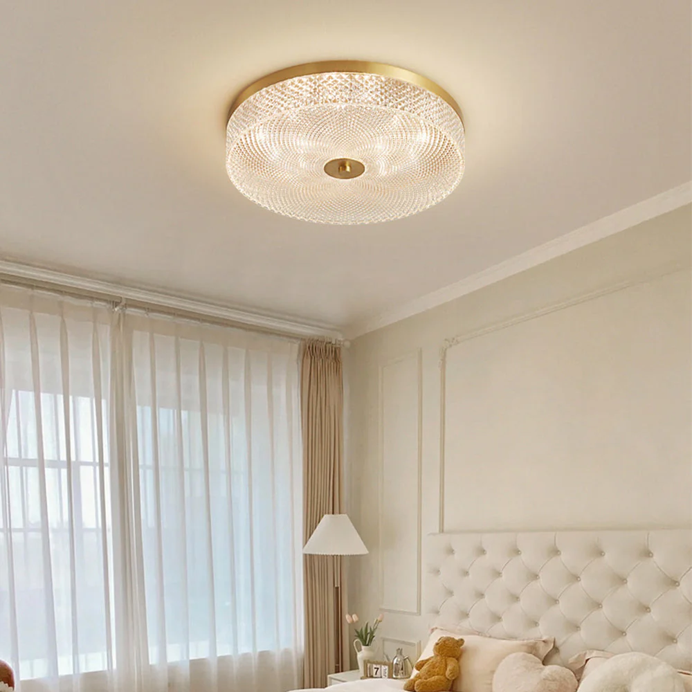 Modern Simple Crystal Copper Ceiling Light - Image 2