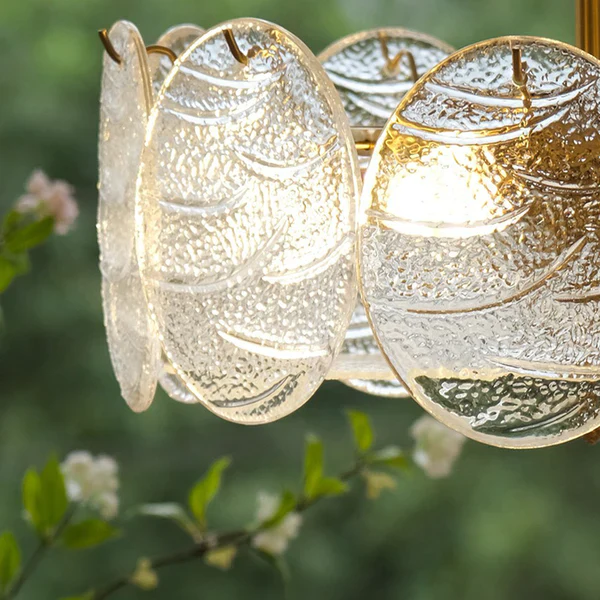 Modern Style Retro Glass Petals Ceiling Lamp - Image 4