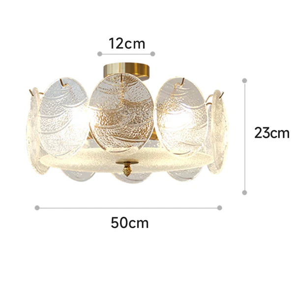 Modern Style Retro Glass Petals Ceiling Lamp - Image 6