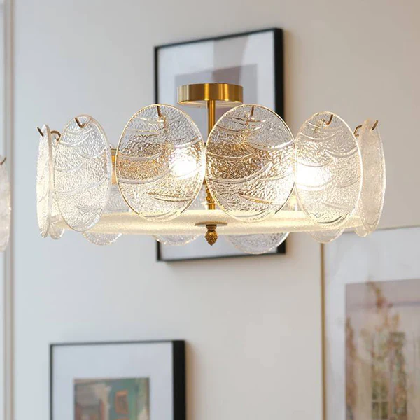 Modern Style Retro Glass Petals Ceiling Lamp - Image 7