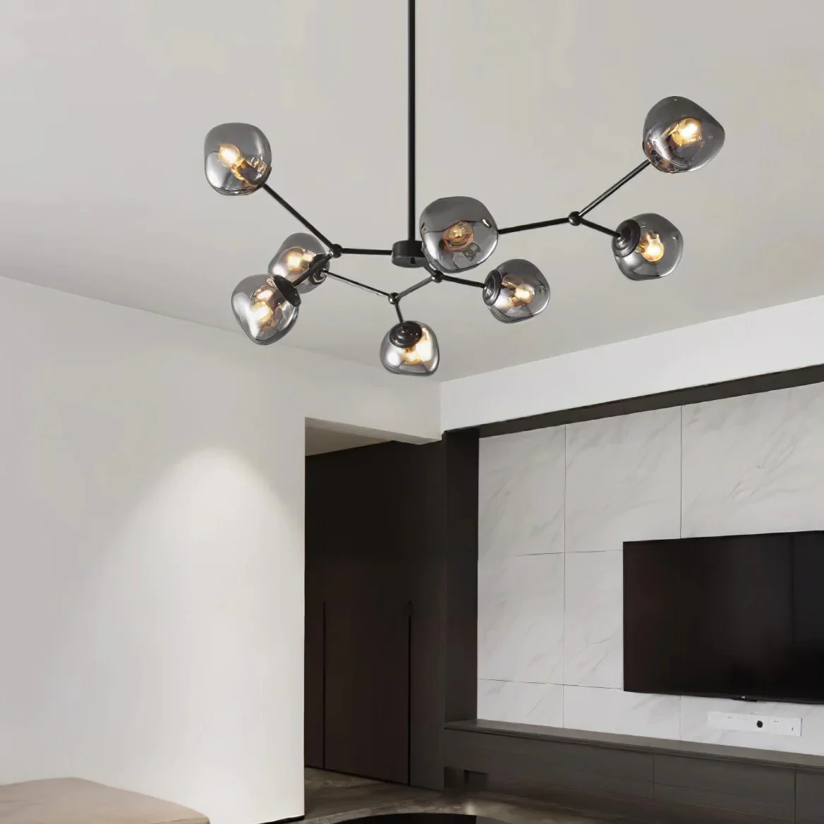 Modern Molecular Lava Glass Living Room Chandelier - Image 16