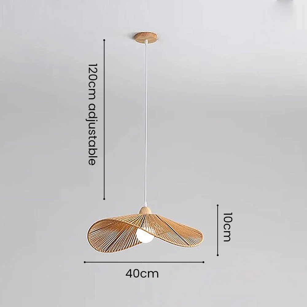 Natural Minimalist Rattan Pendant Light - Image 6
