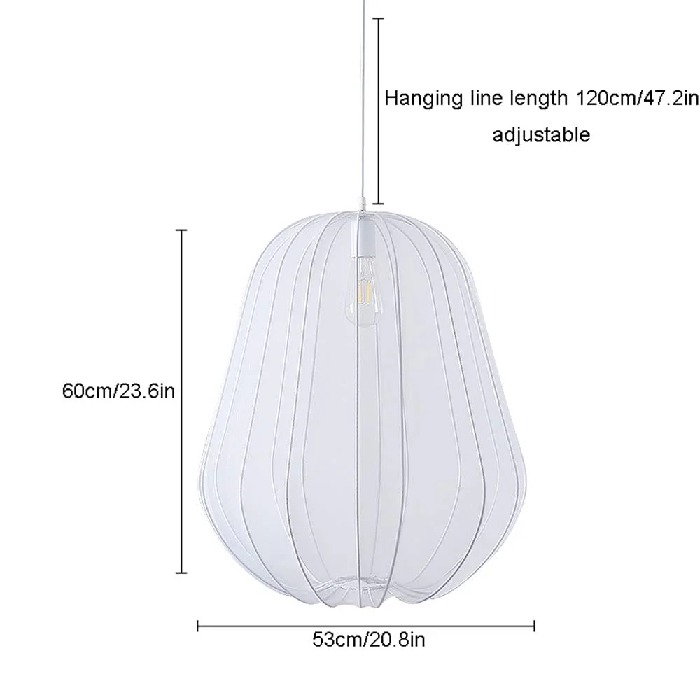 Nordic 1-Light Fabric Lampshade Shade Pendant Lamp - Image 13