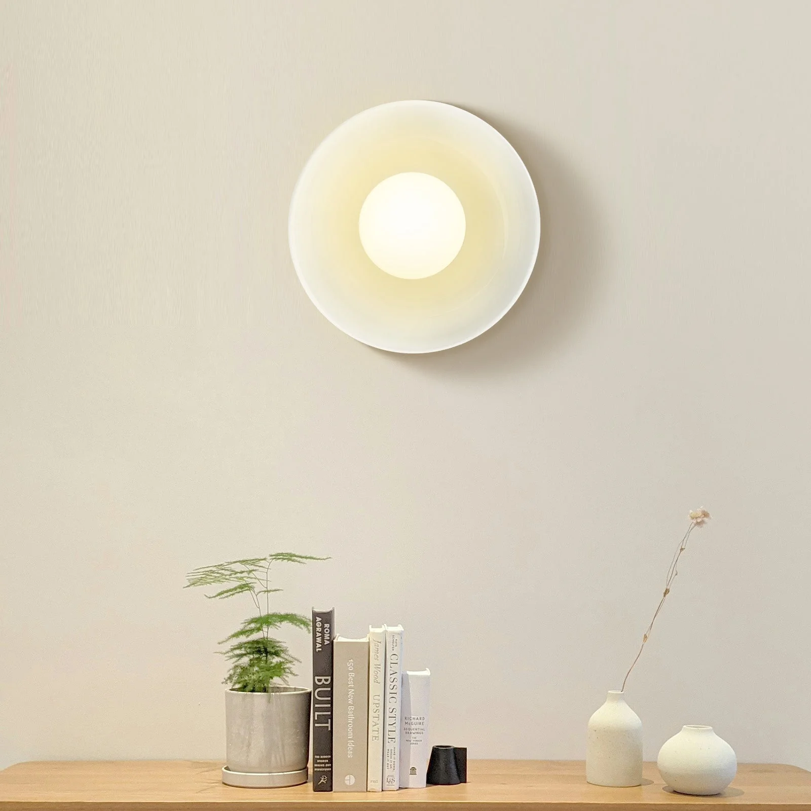 Nordic Ceramic Gradient Blue Wall Light - Image 2