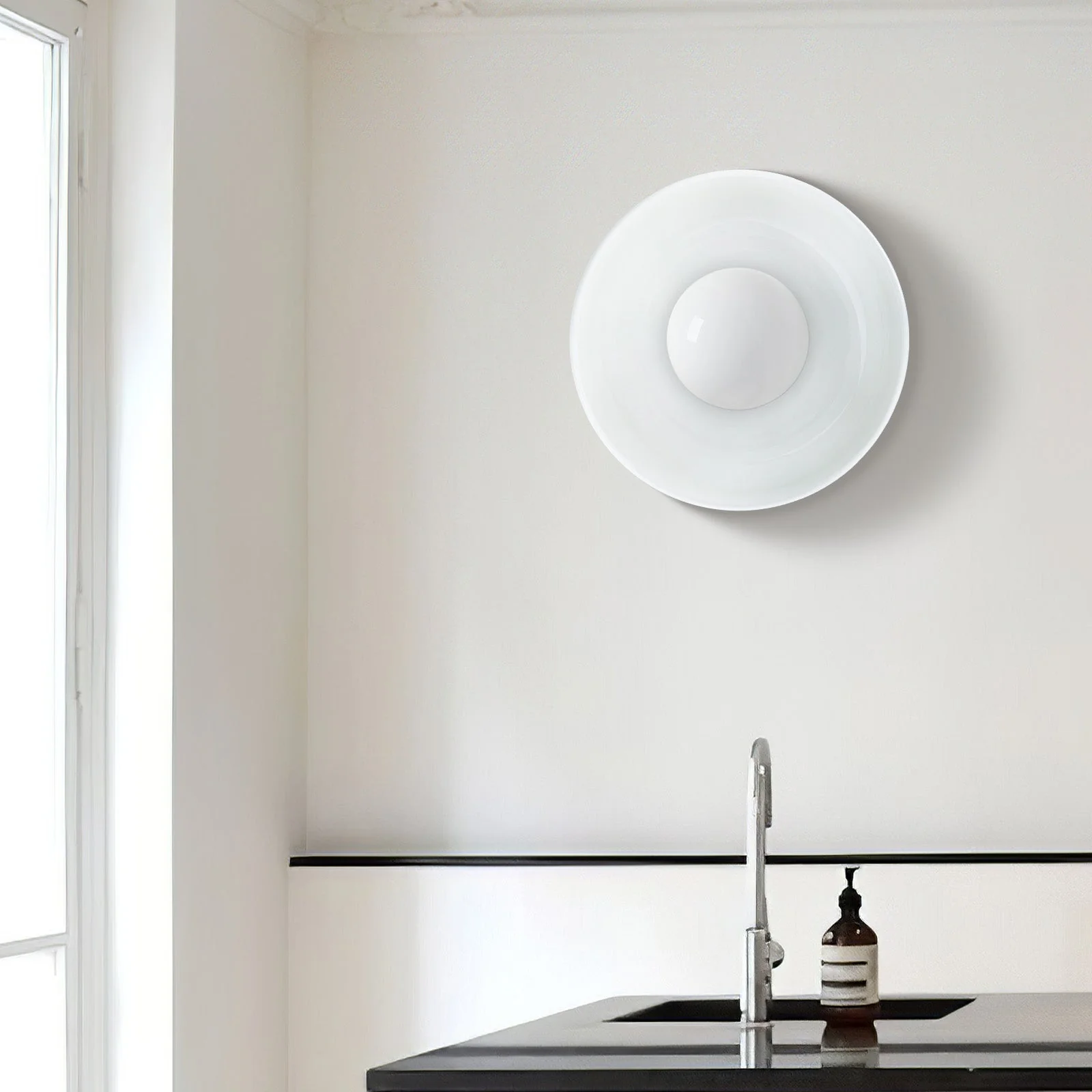 Nordic Ceramic Gradient Blue Wall Light - Image 3