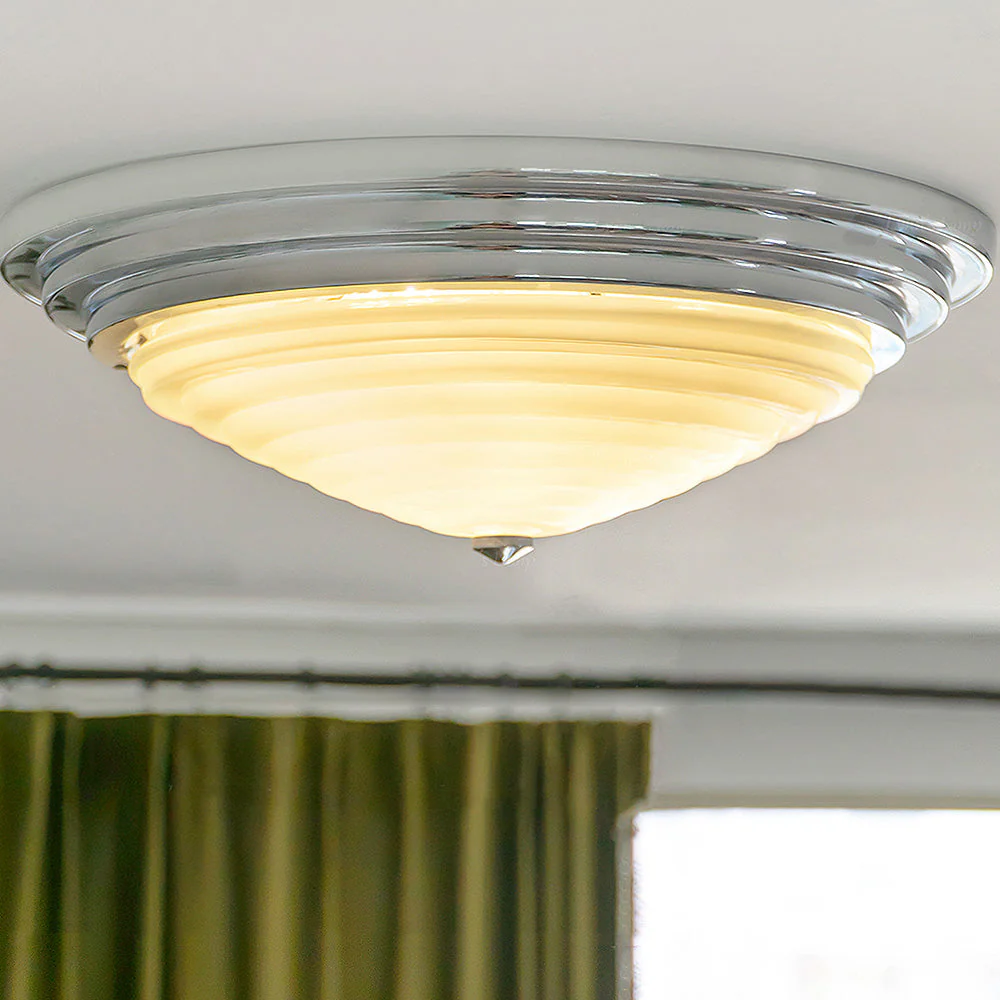 Nordic Chrome Simple LED Ceiling Lamp - Image 2