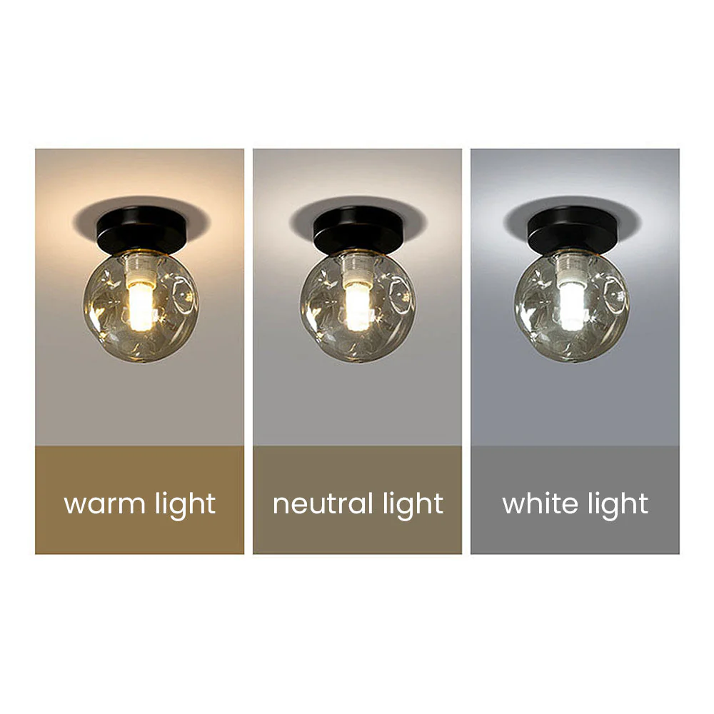 Nordic Clear Glass Ball Ceiling Light - Image 21