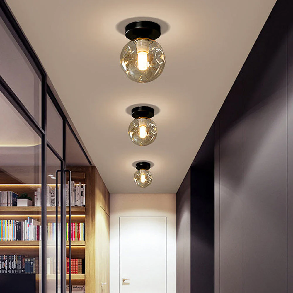 Nordic Clear Glass Ball Ceiling Light - Image 7