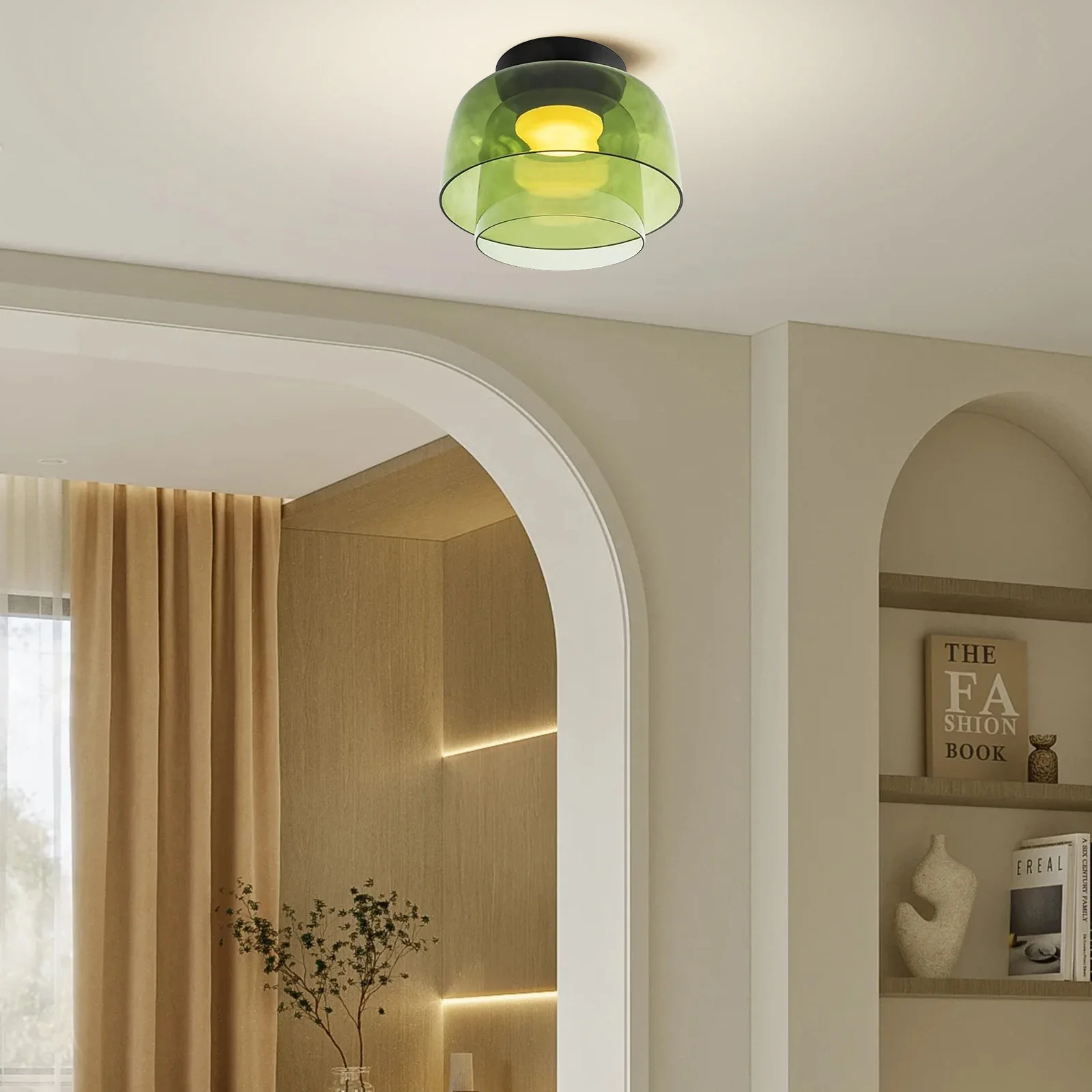 Modern Designer Creative Glass Ceiling Lamp For Living Room - Image 7