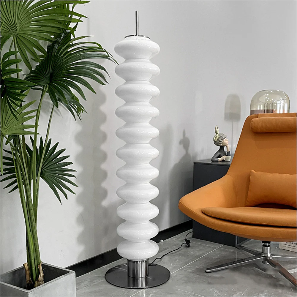 Nordic Designer Style White Art Floor Lamp - Image 4