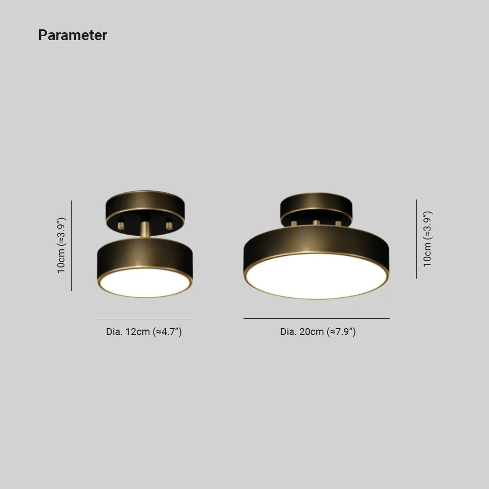 Nordic Industrial Simple Round LED Ceiling Light - Image 4