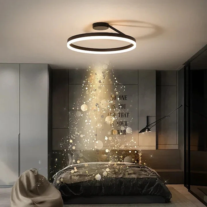 Nordic LED Geometry Circle Ceiling Light - Image 2