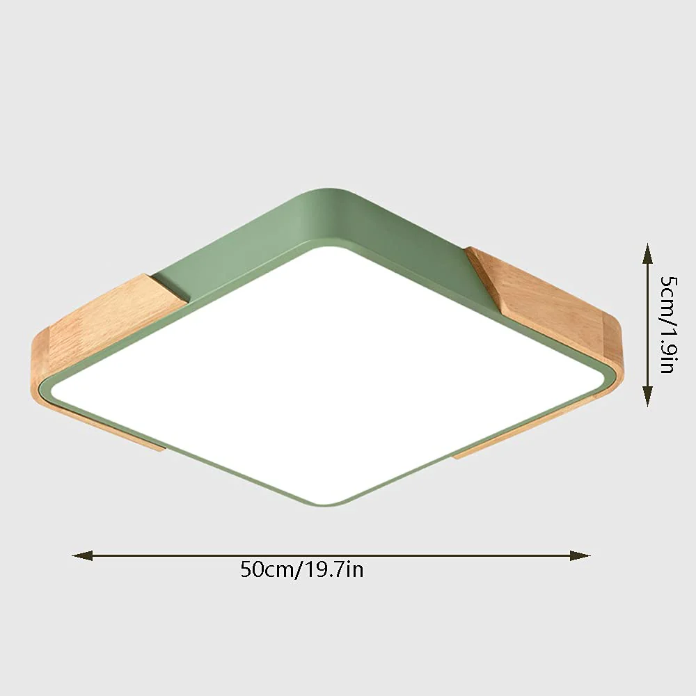 Nordic Macaron Rectangular Living Room Ceiling Lamp - Image 23