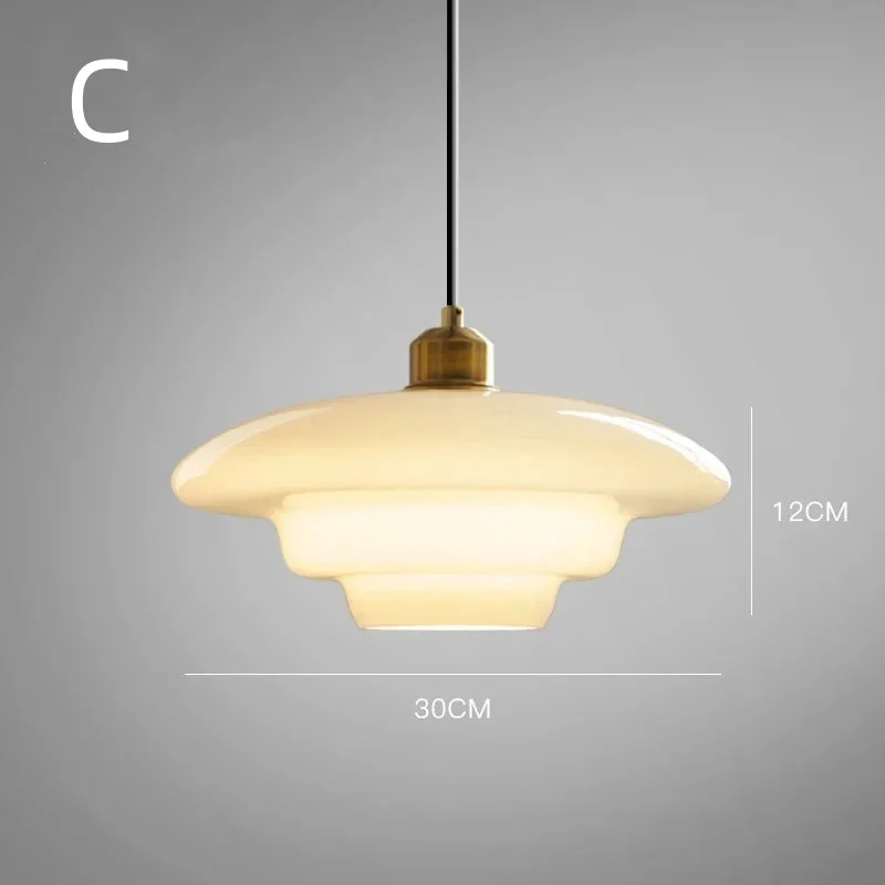 Nordic Milk Glass Plug-In Pendant Light for Kitchen Island - Image 34