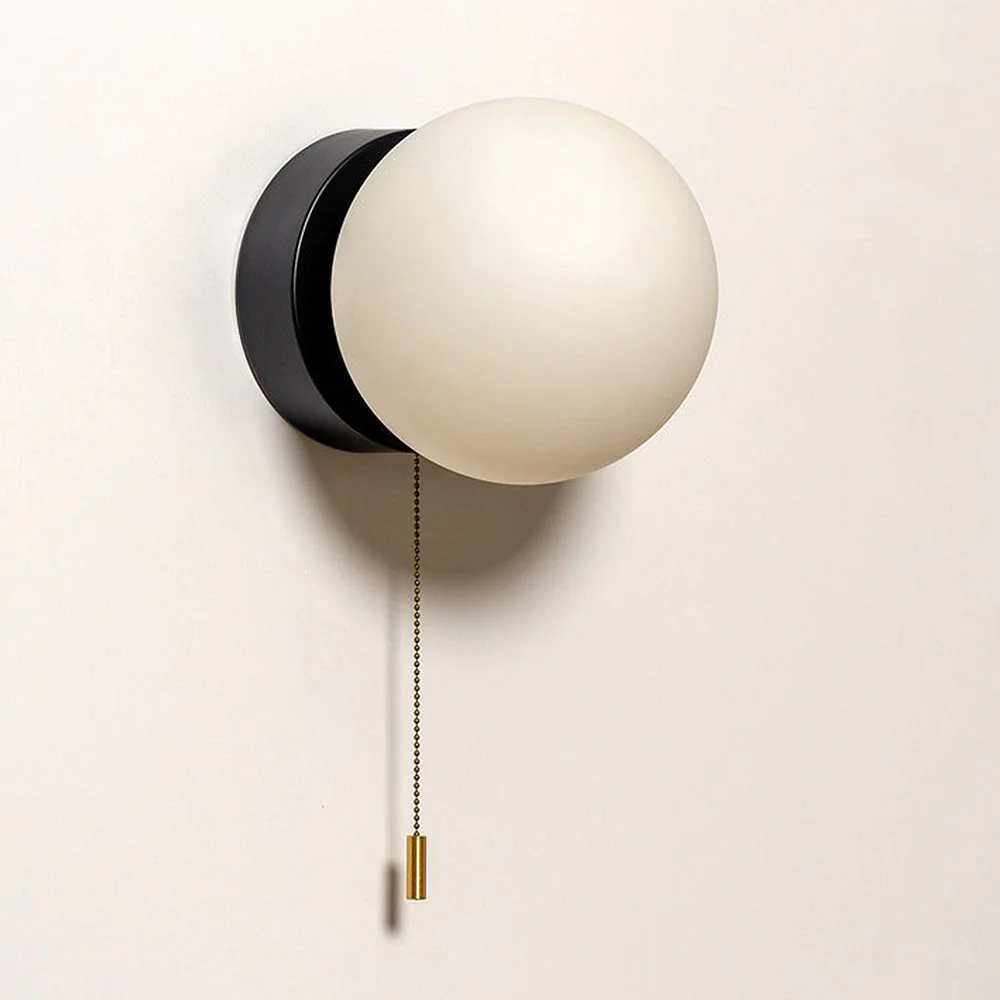 Nordic Mini White Pull Cord Wall Light - Image 6