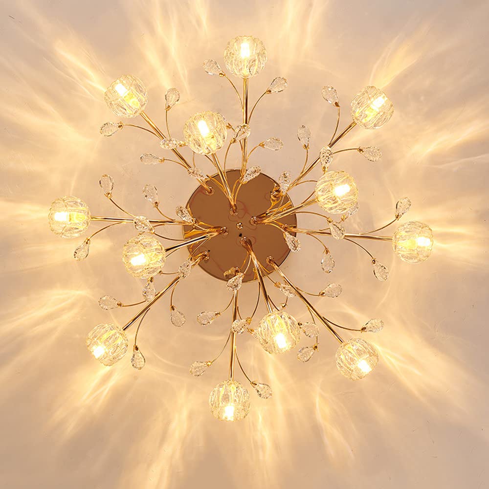 Nordic Modern Glass Flower Ceiling Lamp - Image 6