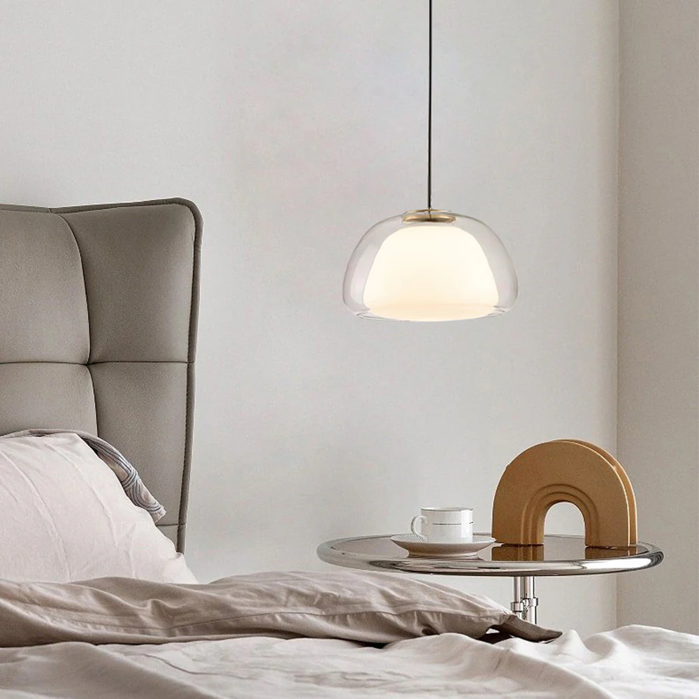 Nordic Modern Minimalist Glass Pendant Light - Image 5