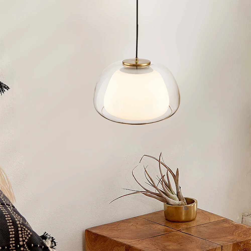 Nordic Modern Minimalist Glass Pendant Light - Image 6