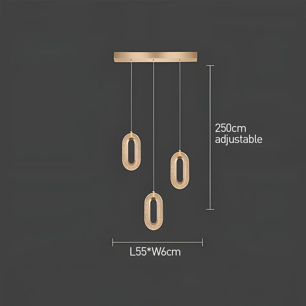 Nordic Modern Zinc Alloy LED Pendant Light For Living Room - Image 12