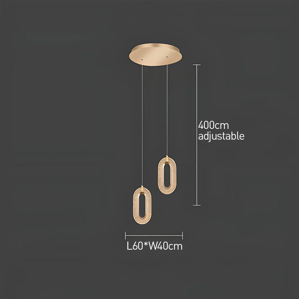 Nordic Modern Zinc Alloy LED Pendant Light For Living Room - Image 6