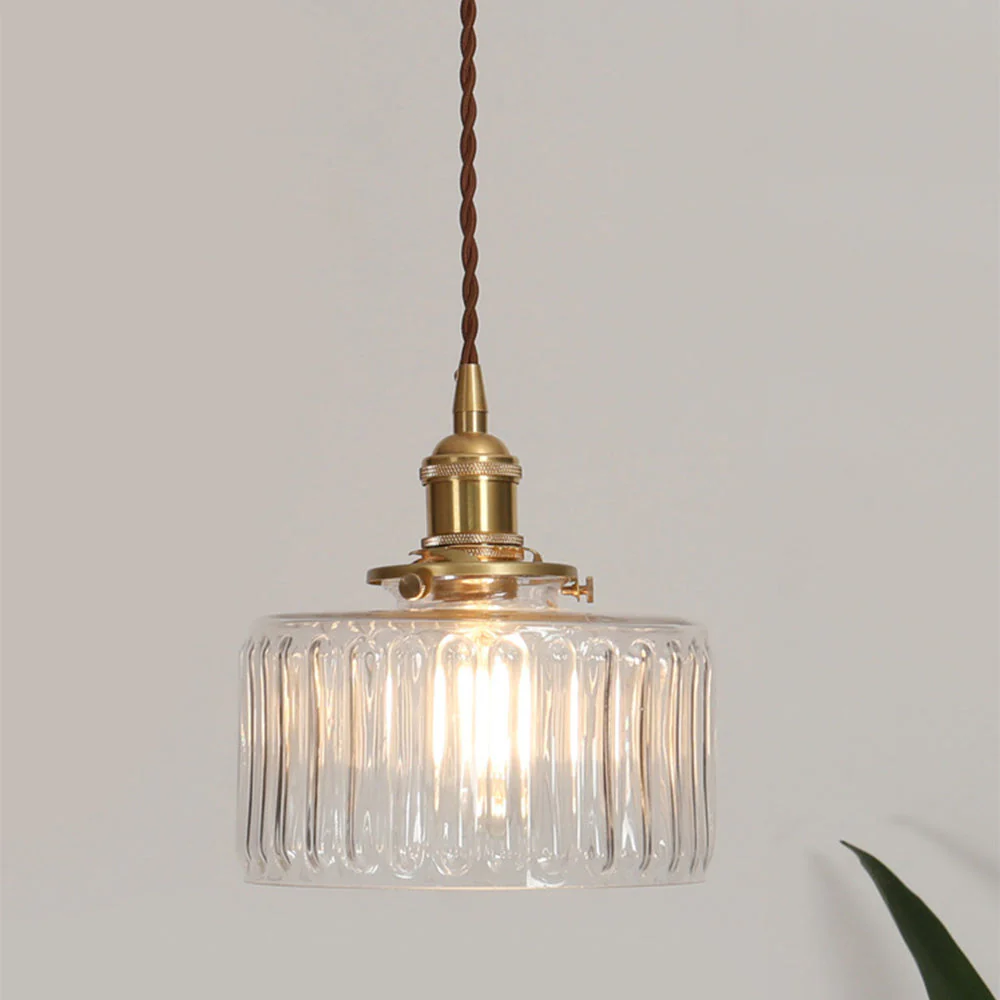 Nordic Retro 1 Light Glass Pendant Light - Image 2