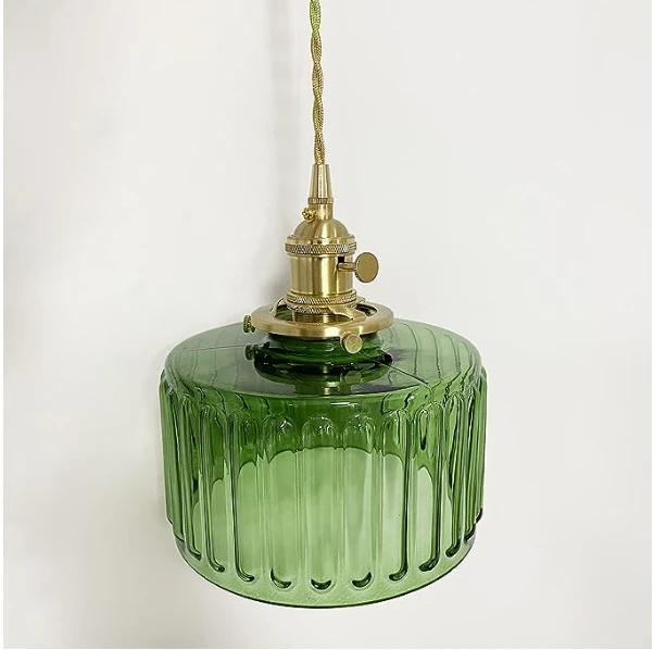 Nordic Retro 1 Light Glass Pendant Light - Image 9