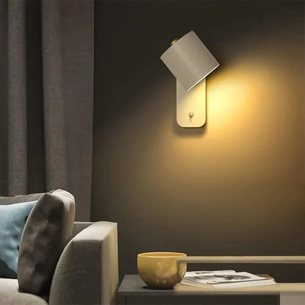 Nordic Rotatable Cylinder Iron Wall Light For Bedroom - Image 10