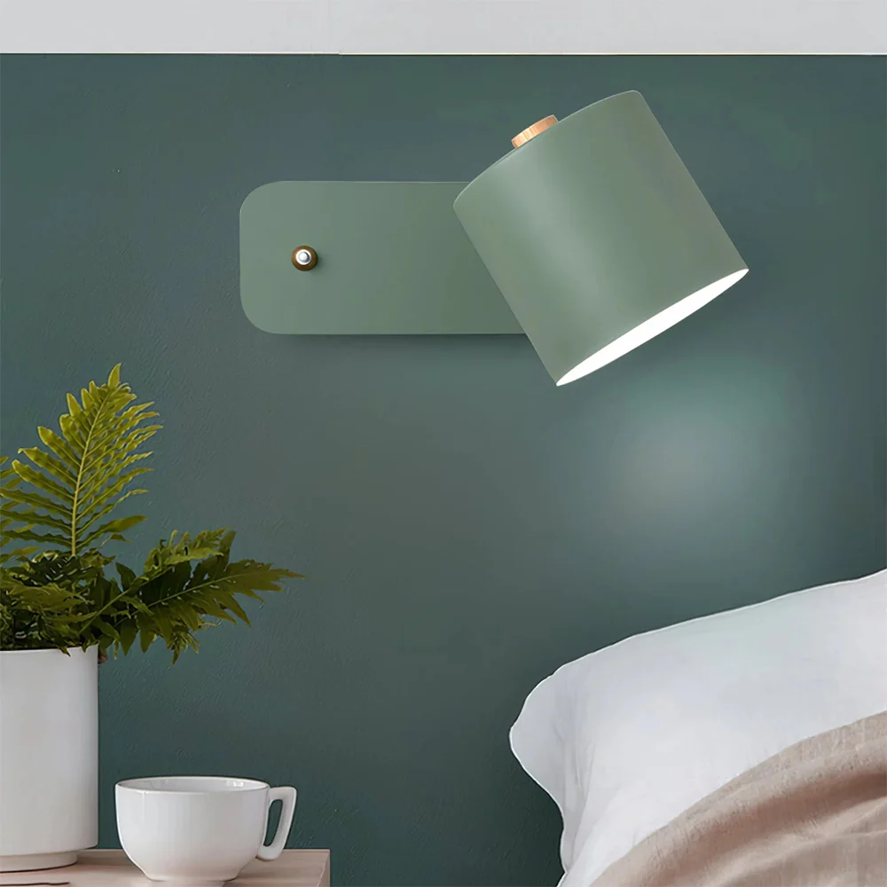 Nordic Rotatable Cylinder Iron Wall Light For Bedroom - Image 14