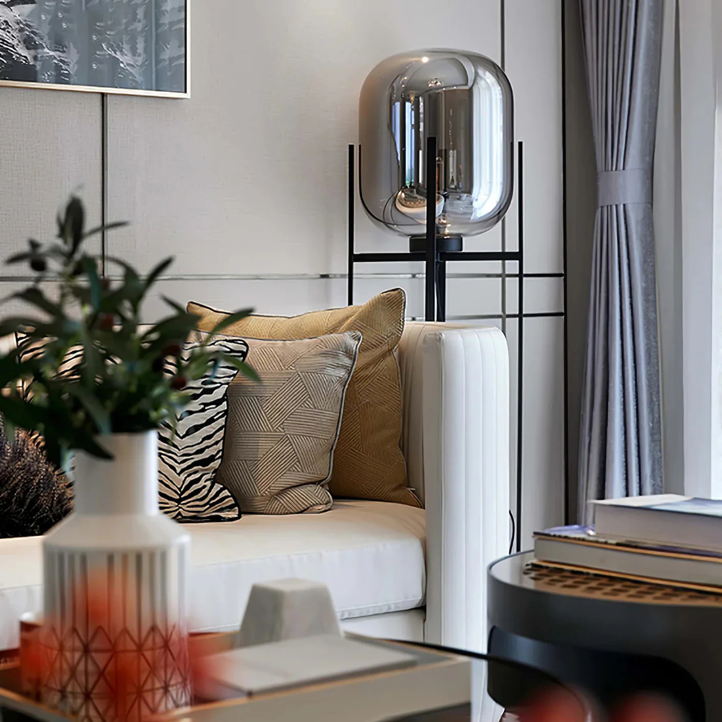 Postmodern Designer Glass Floor Lamp - Image 16