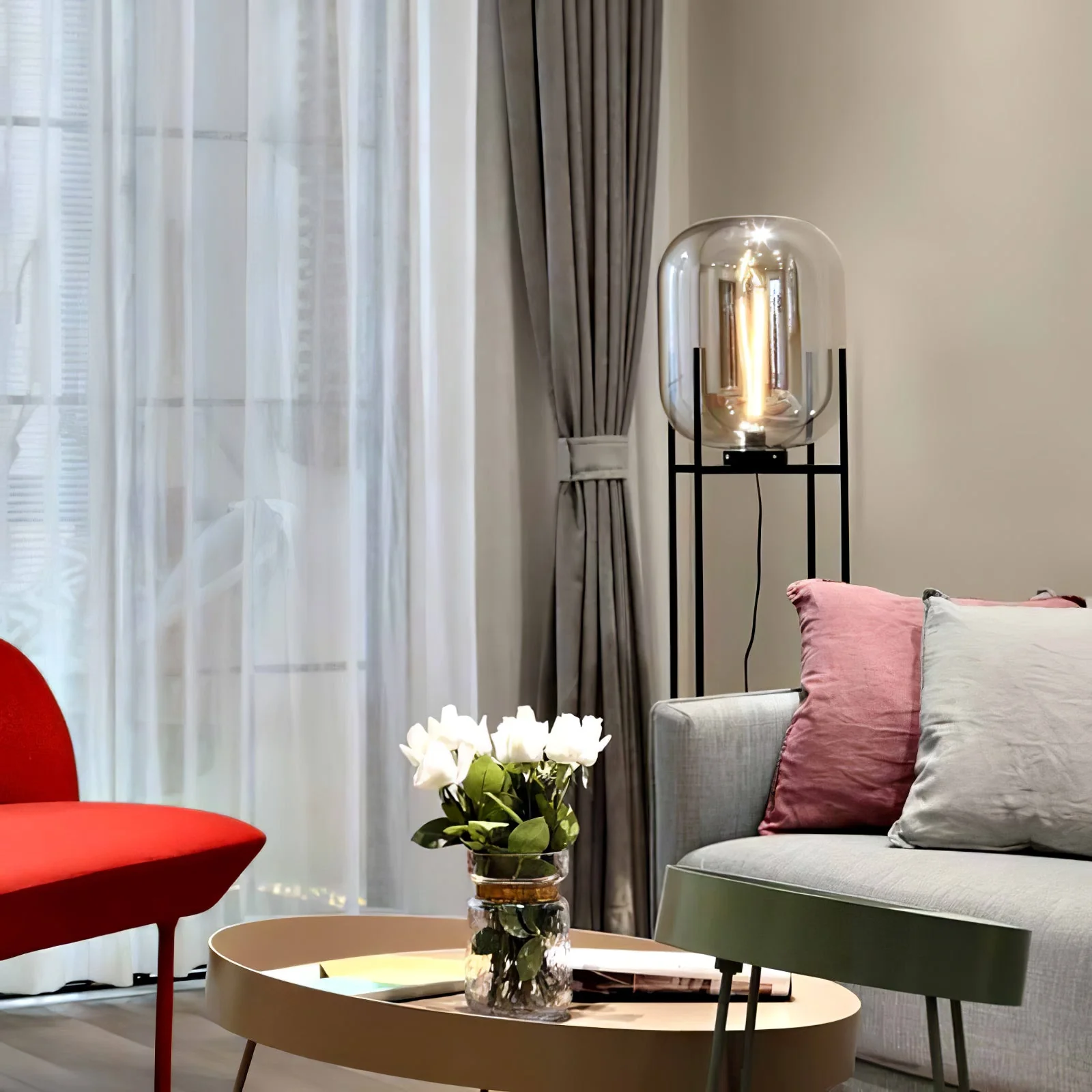 Postmodern Designer Glass Floor Lamp - Image 23