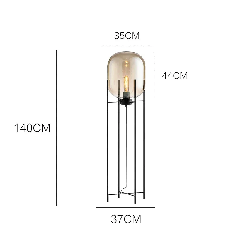 Postmodern Designer Glass Floor Lamp - Image 28