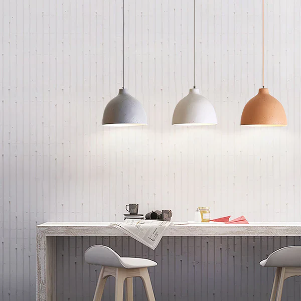 Resin Bowl Pendant Lamp Rustic Pendant Lighting - Image 16