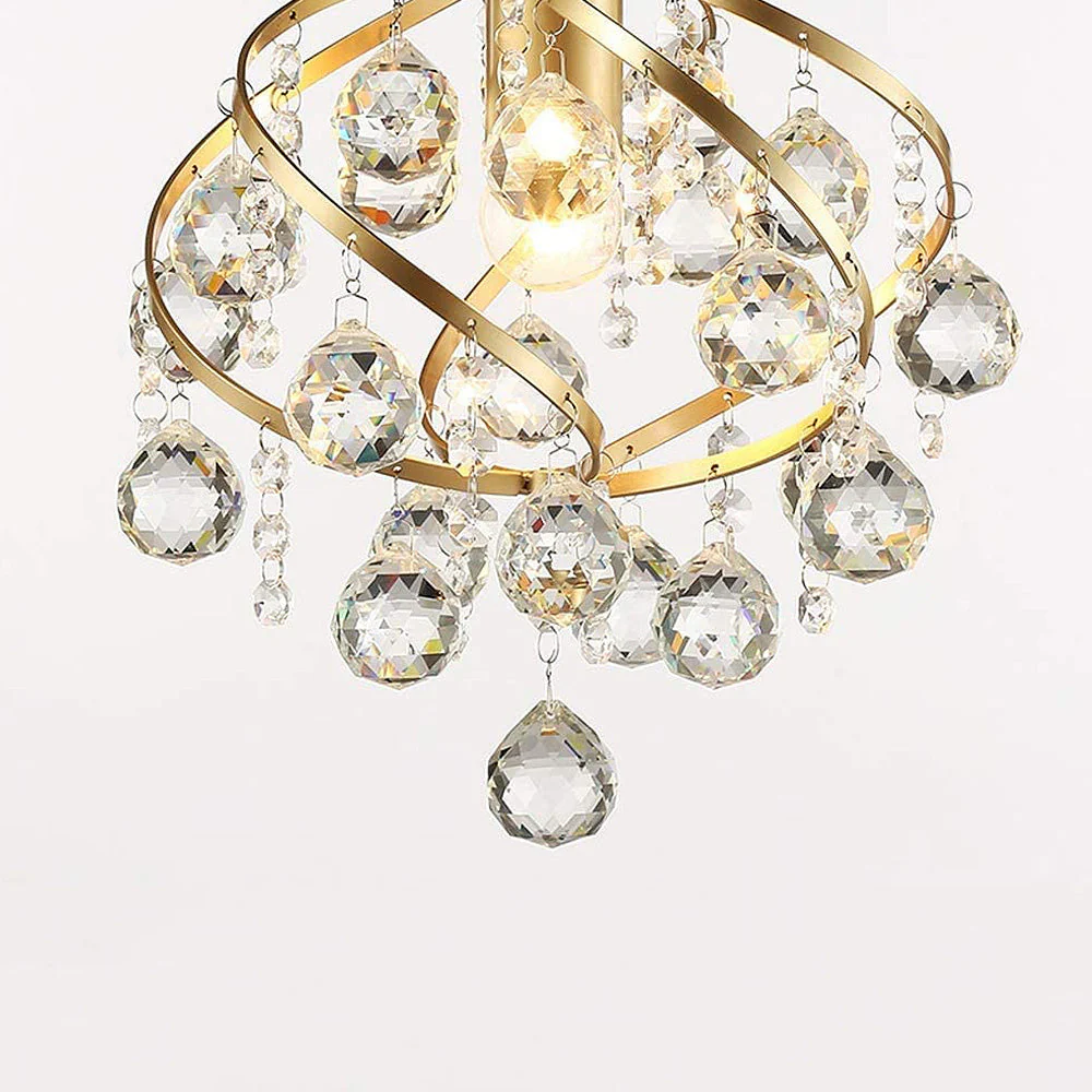 Retro Luxury Glass Spiral Ceiling Light - Image 10