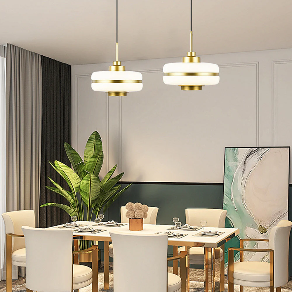 Scandinavian Elegance Glass Pendant Light - Image 3