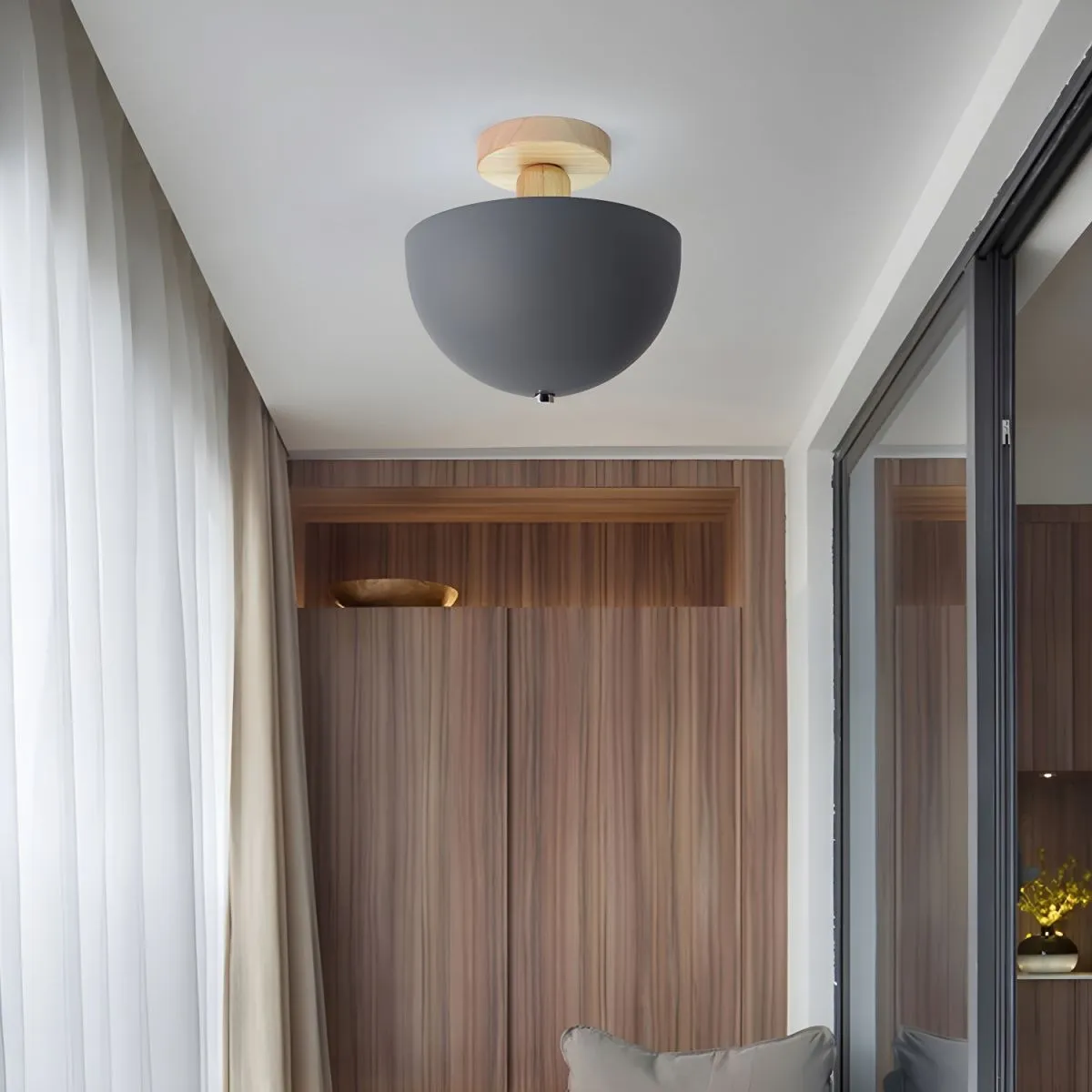 Scandinavian Simple Round Ceiling Light - Image 9