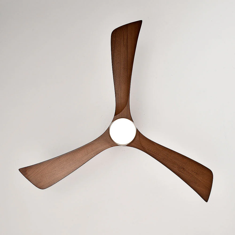 Simple Wooden Ceiling Fan With LED Light And Remote - Image 11