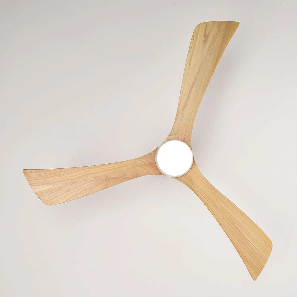Simple Wooden Ceiling Fan With LED Light And Remote - Image 17
