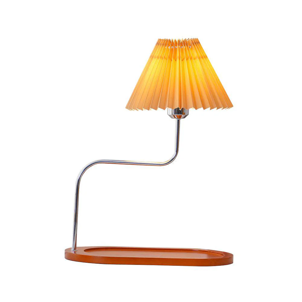 Solid Wood Retro Style Umbrella Shaped Table Lamp - Image 5
